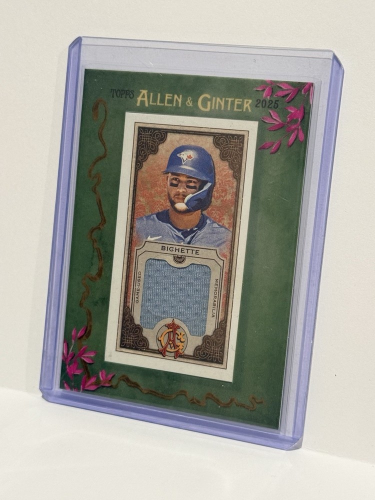 Topps Allen & Ginter 2025 Bo Bichette Framed Mini Relic Game Used Blue Jays