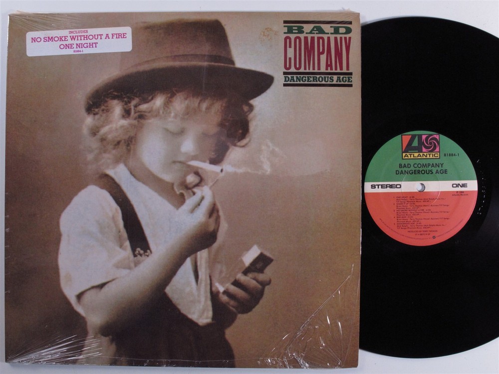 BAD COMPANY Dangerous Age ATLANTIC LP VG+ SHRINK d