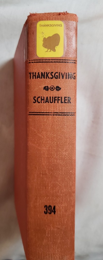Thanksgiving by Robert Haven Schauffler c1907 Compilation 1924 Dodd, Mead USA