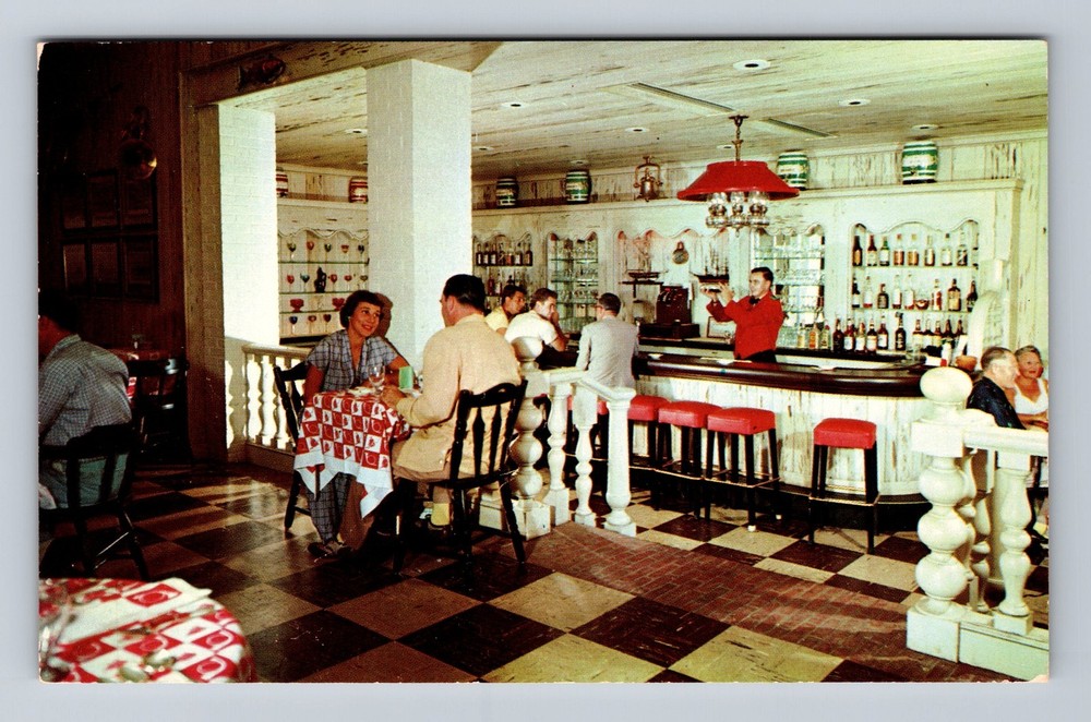 Riverhead NY-New York, The Hotel Henry Perkins Interior, Vintage Postcard