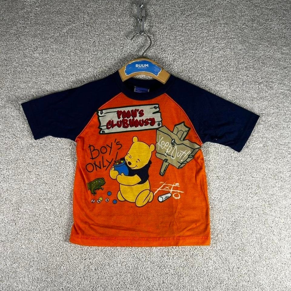 Vintage 2000s Winnie the Pooh boys only graphic toddler 4t tee shirt tshirt
