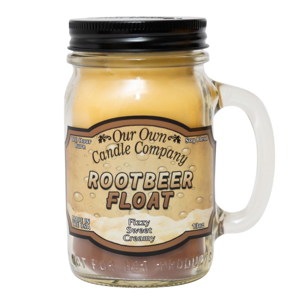 Root Beer Float Mason Jar Candle - 13oz 100 Hour Burn Time  