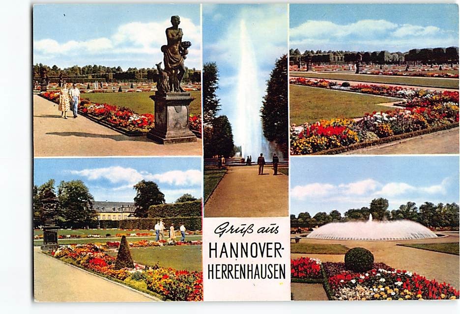 Postcard Gruss aus Hanover Herrenhausen Hanover Germany