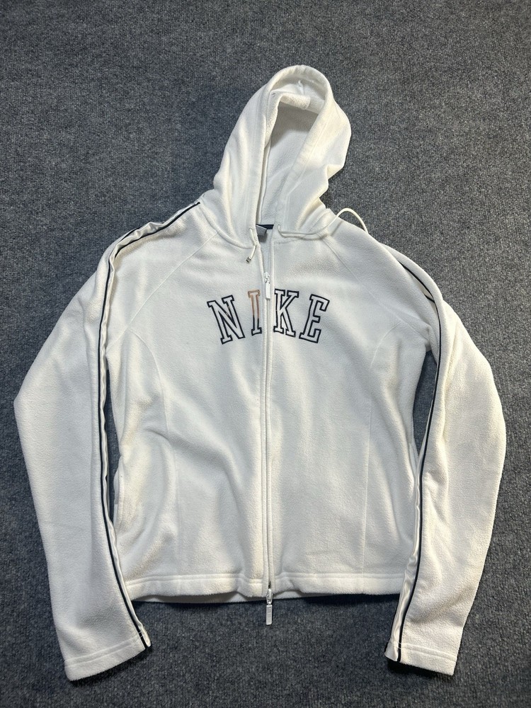 Vintage size large women’s full zip Nike Spell out logo Y2K hoodie
