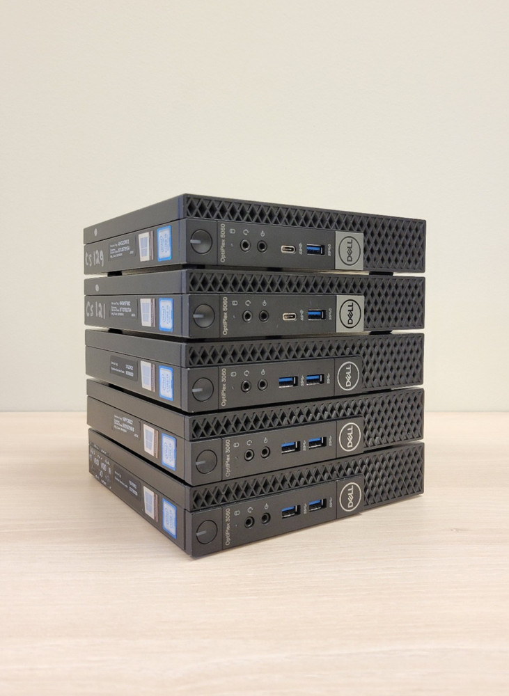 Lot of (5) Dell OptiPlex Micro PC 8th Gen Intel Core i3/i5 8GB RAM *NO HDD