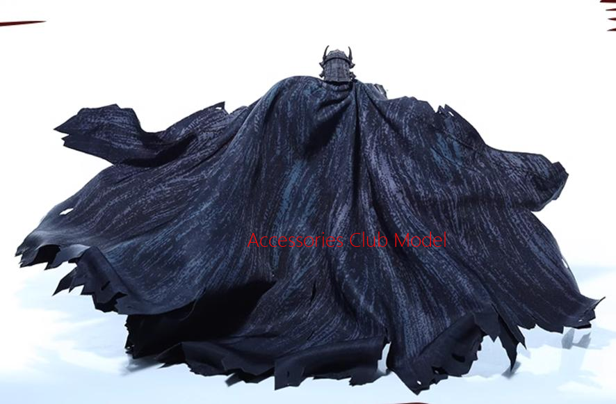 1/12 Scale Custom Black Wired Cape Model for 6'' Shf Guts Berserk Armor Ver
