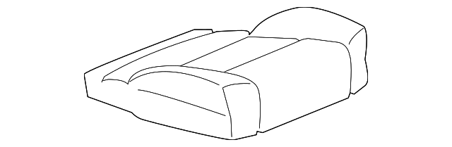 Genuine GM Dark Ash Gray Rear Driver Side Seat Cushion Cover 84050160