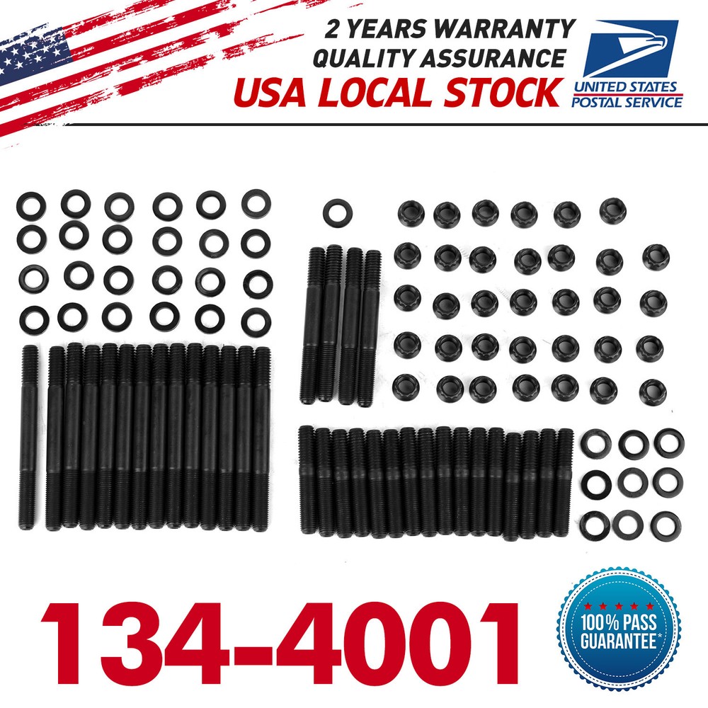 Stainless Steel Engine Bolt Kit for Chevy SBC 265 283 305 327 350 Small Block