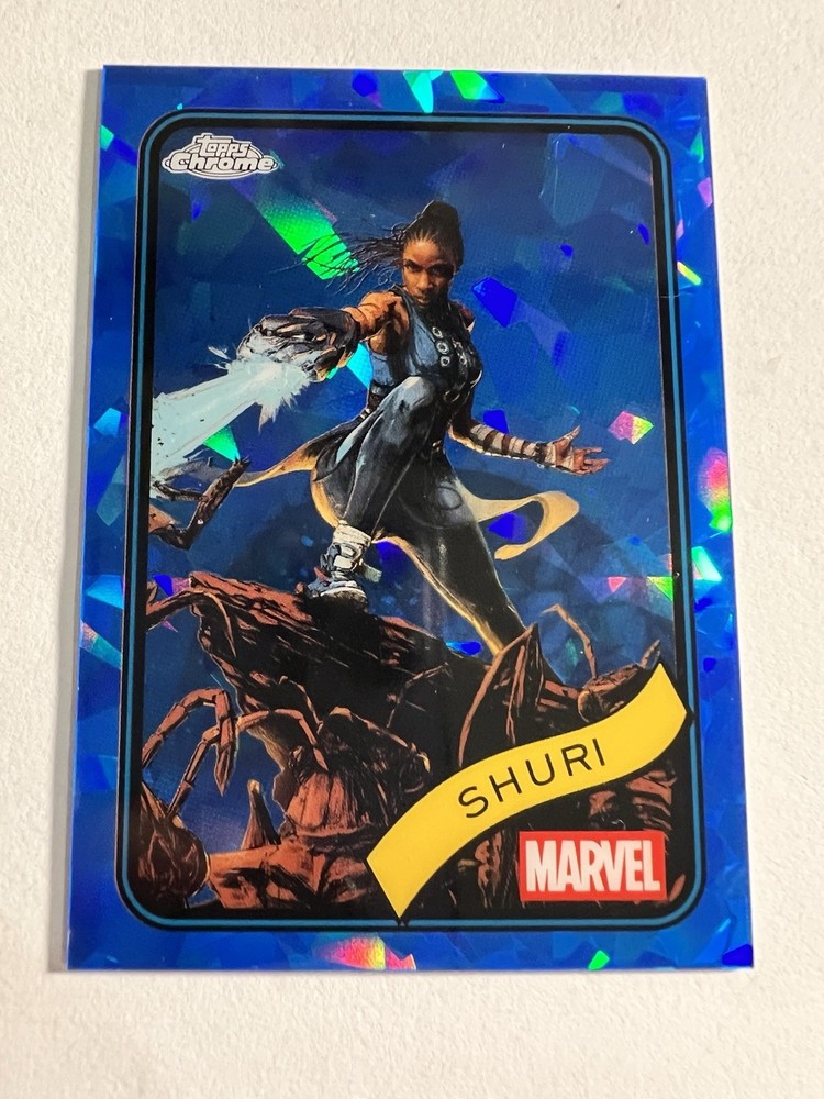 2025 Topps Chrome Marvel Sapphire Shuri #96