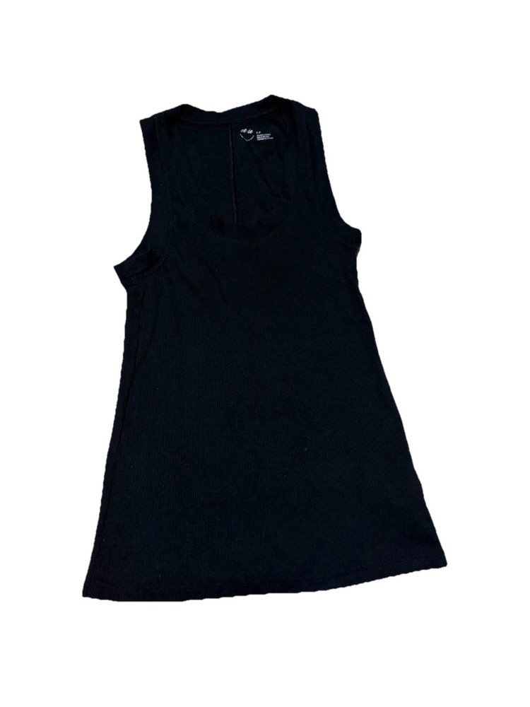 Aerie Black Ribbed Tank Top Womens Small Sleeveless Stretch Casual Basic