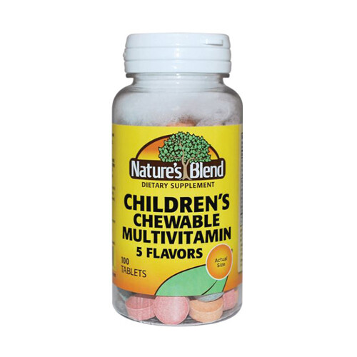 Children's Chewable Multivitamin  100 Tabs By Nature's Blend