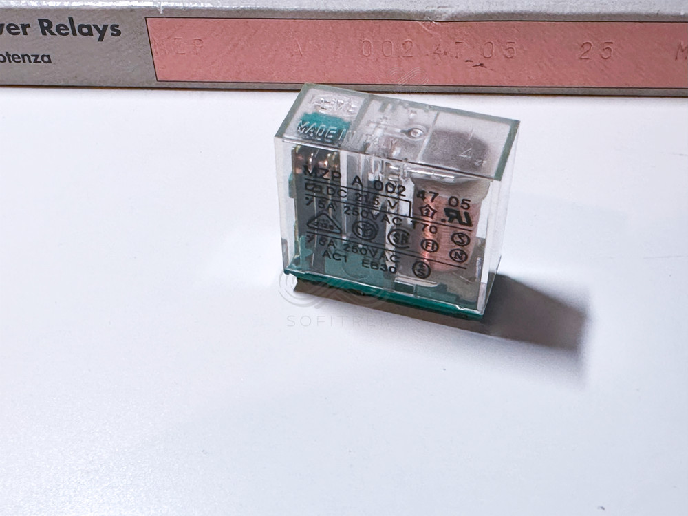 MZP A 002 47 05 FEME / CARLO GAVAZZI Monostable PCB Relay 21.5VDC DPDT 5A 250V