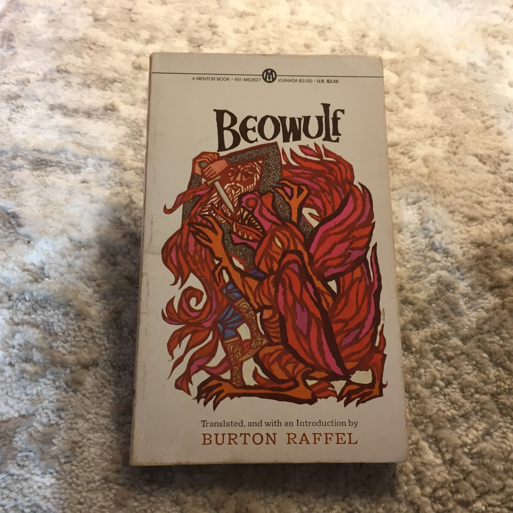 Beowulf Poetry Paperback Book by Burton Raffel from Mentor Book 1963