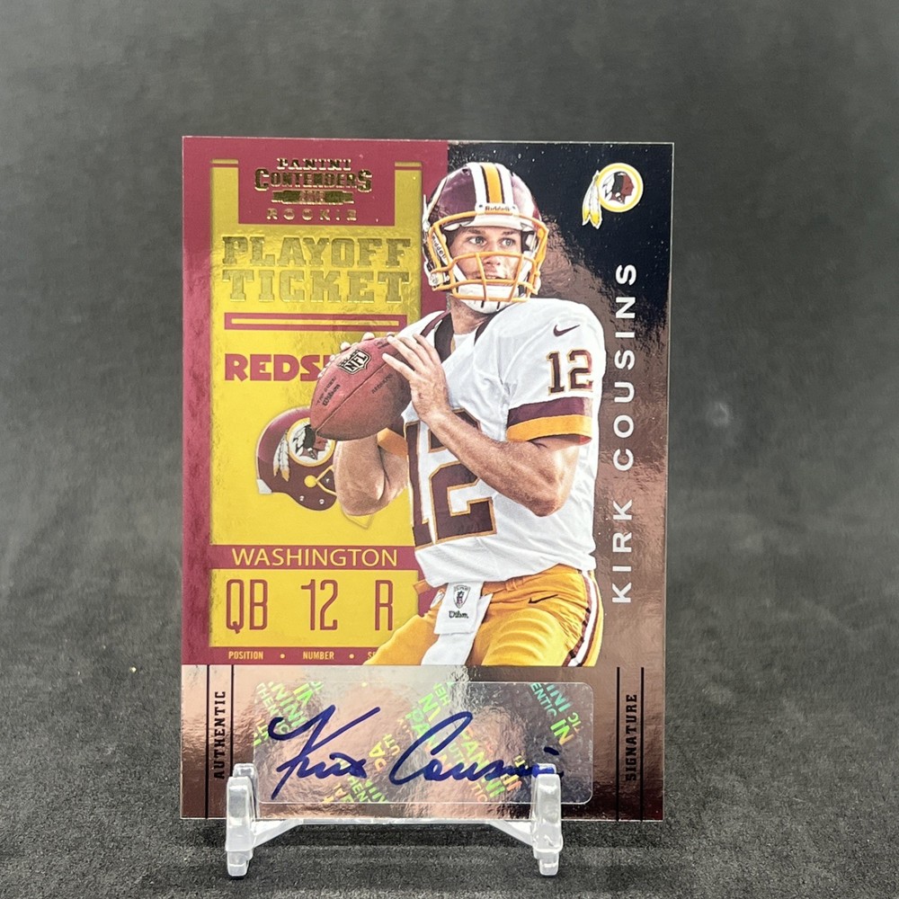 Kirk Cousins 2012 Contenders Rookie Playoff Ticket Auto Foil RC #155 37/99
