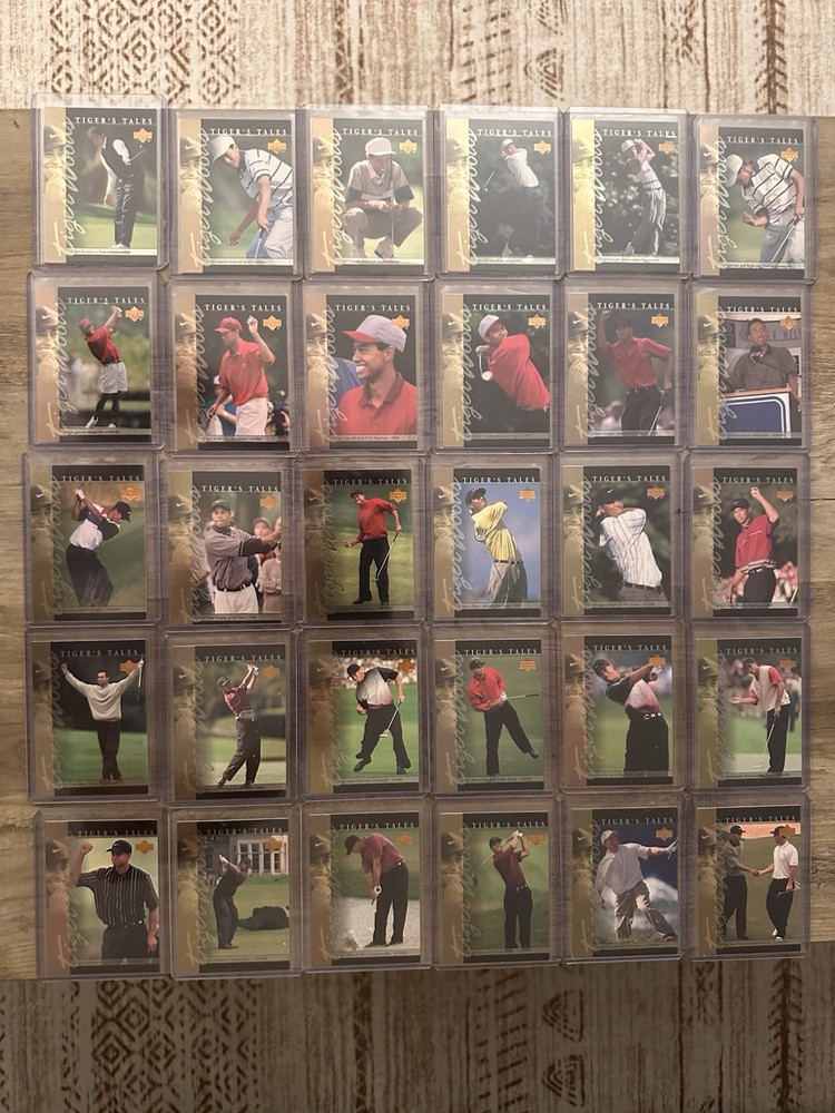 2001 Upper Deck Golf Tiger’s Tales Complete Set 1-30 Tiger Woods Rookie Card RC
