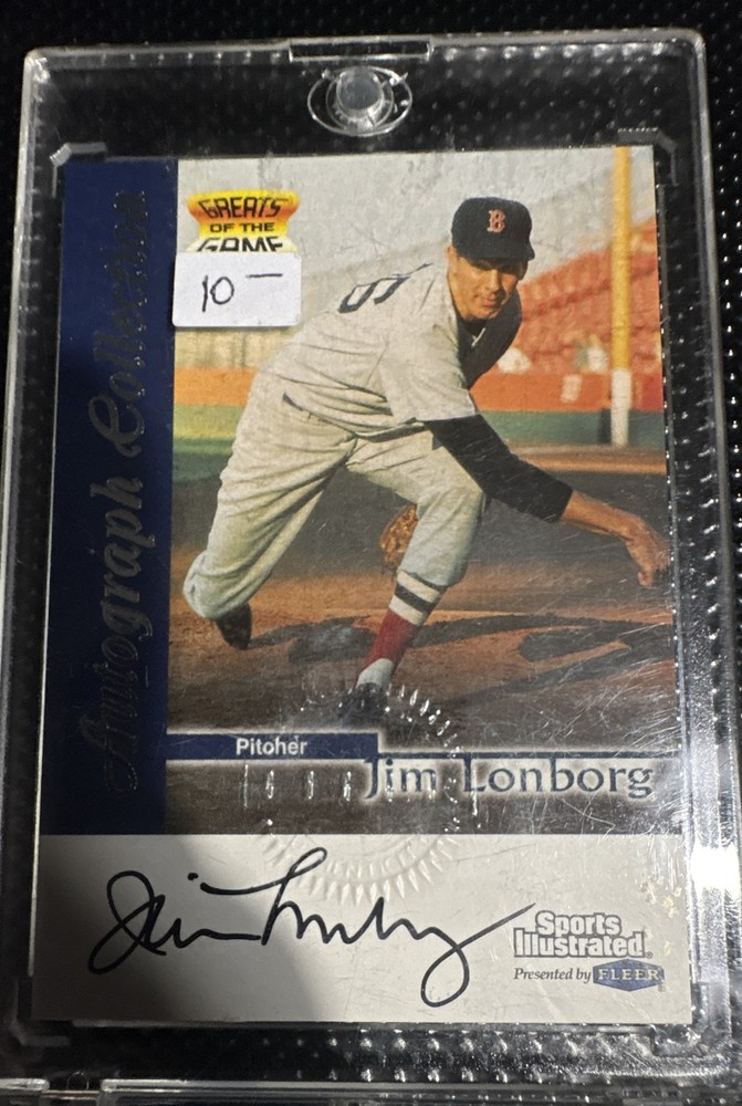 1999 Fleer Sports Illustrated Greats of the Game - Autographs Jim Lonborg (AU)