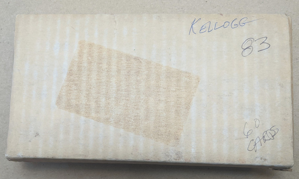 1983 Kelloggs Baseball 3D complete set of 60 cards in original box.