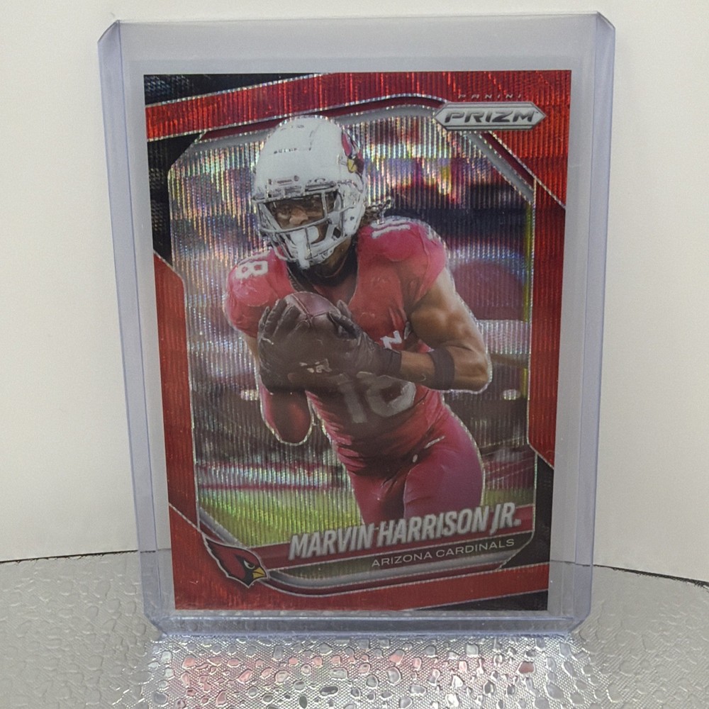 2025 Panini Prizm - Rookies Marvin Harrison Jr. #28 Red Wave Prizm /149 (RC)