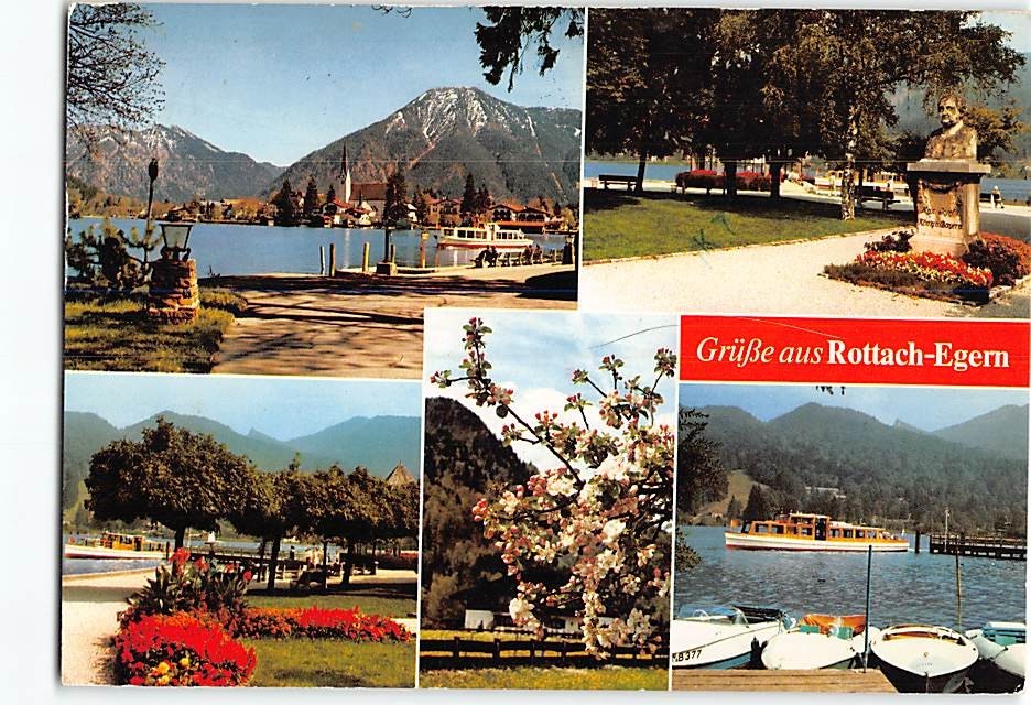 Postcard Scenes & Views Rottach-Egern Bavaria Germany