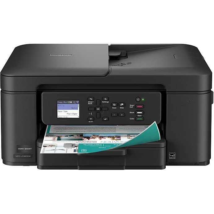 Brother MFC-J1360DW Work Smart Wireless All-in-One Color Printer – Prints