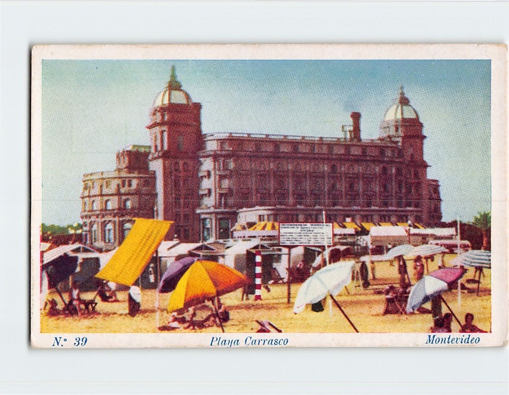 Postcard Playa Carrasco Montevideo Uruguay