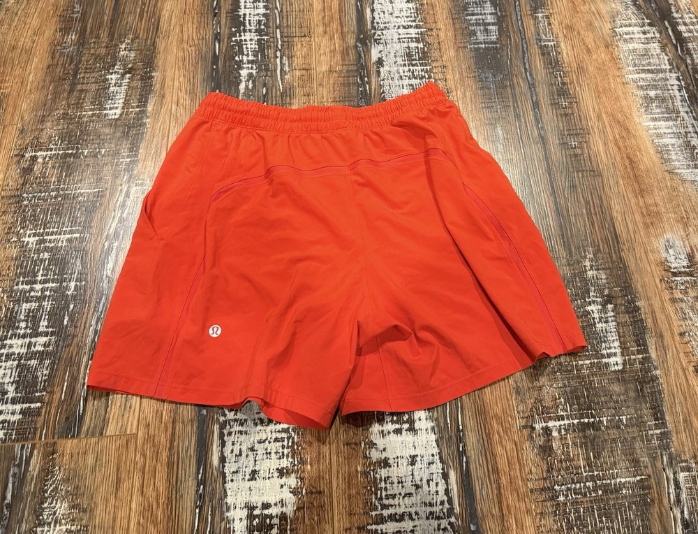 Lululemon Pace Breaker Shorts Men’s Small Red 5 inch inseam Running Unlined