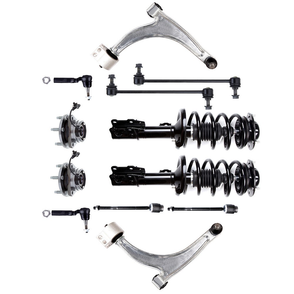 Pontiac G6 2005-2010 Front Suspension Kit with Struts Control Arms Tie Rods