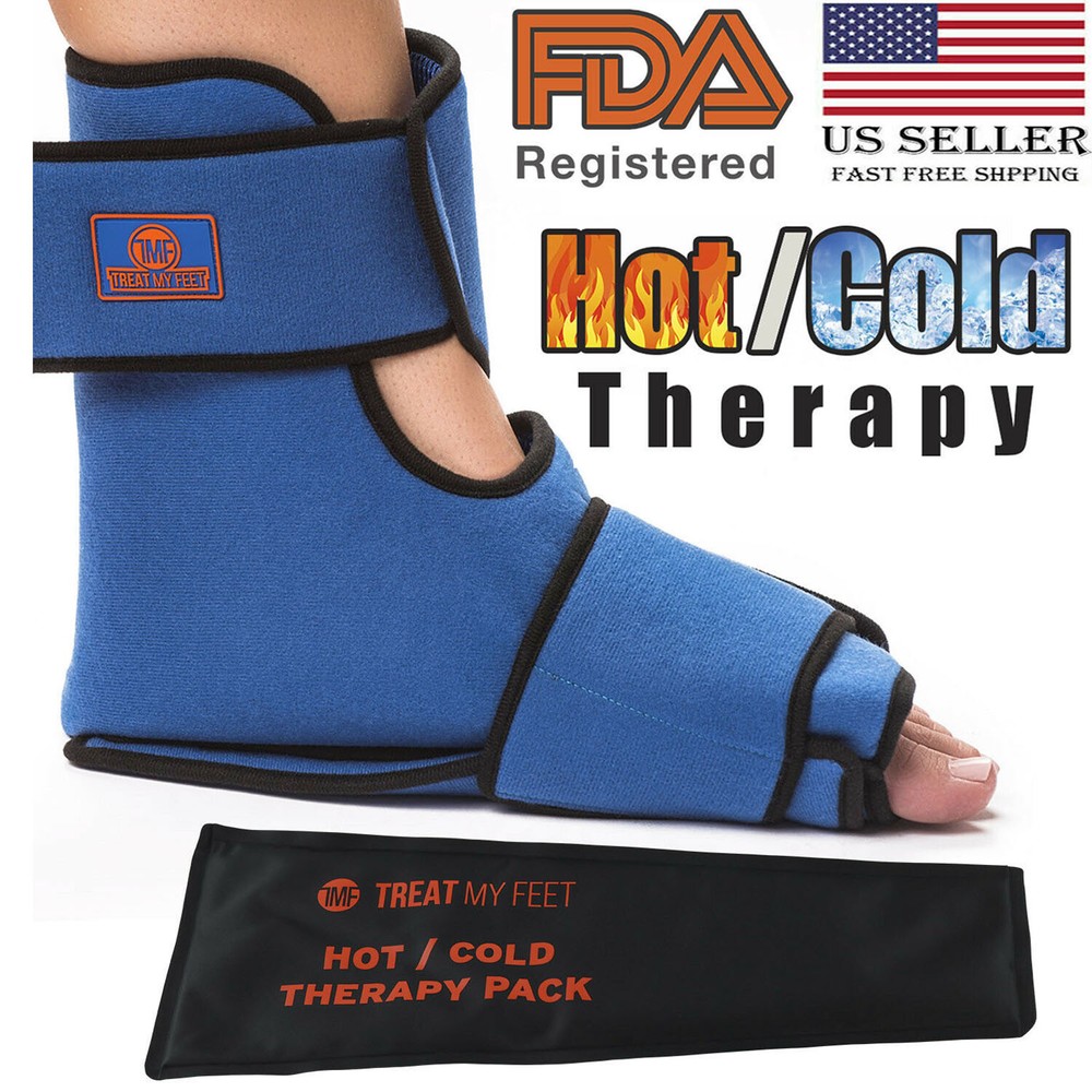 Achilles Pain Relief Hot & Cold Therapy Boot Wrap for Foot & Ankle-image