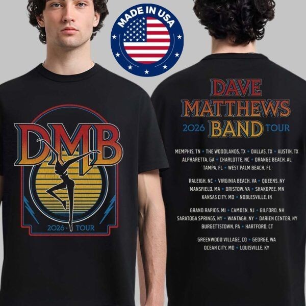 Dave Matthews Band 2026 North American Tour Merch Logo T-Shirt