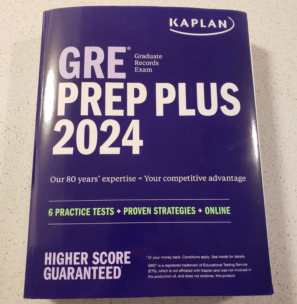 Kaplan GRE Prep Plus 2024 6 Practice Tests Proven Strategies Online Paperback