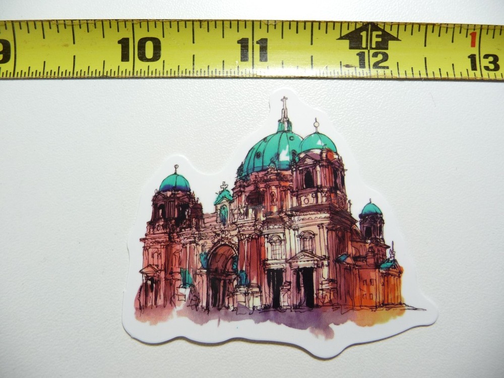 Berlin Cathedral Germany Landmark Decal Sticker for Laptop Travel Souvenir