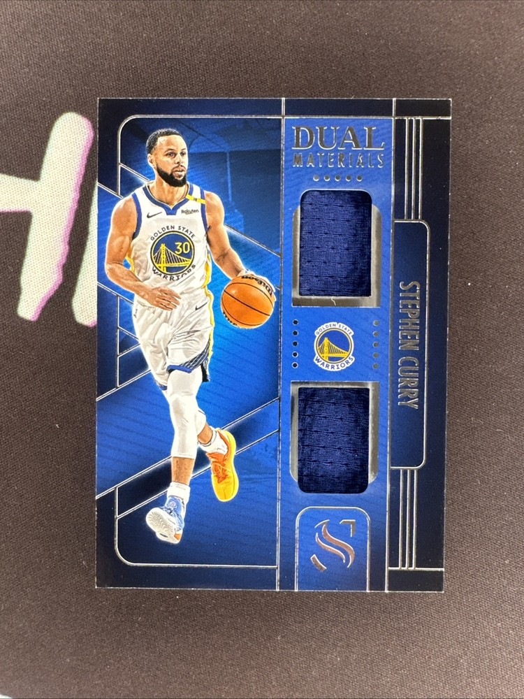 2024-25 Panini Silhouette Dual Materials Stephen Curry #DMA-CUR Game Worn