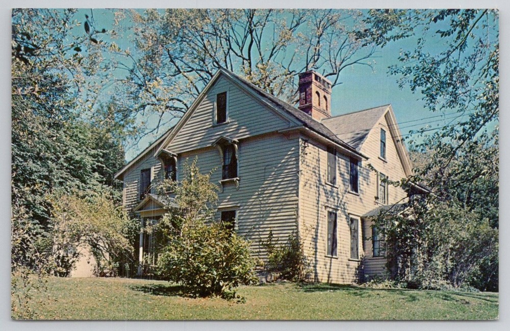 Orchard House Concord MA Louisa May Alcott Home Vintage Postcard