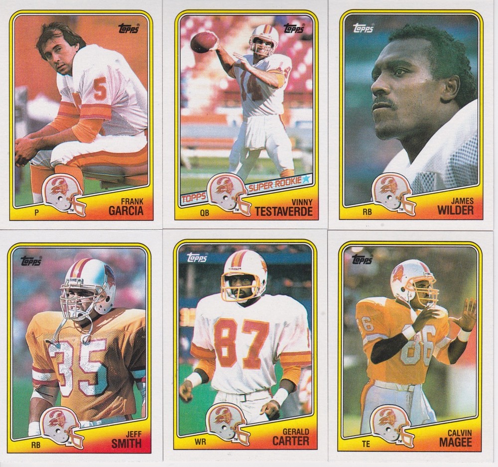 1988 Topps Football Complete Team Set Tampa Bay Buccanears(11)Vinny Testaverde