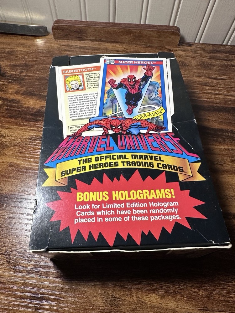 1990 MARVEL UNIVERSE SERIES 1 SUPER HEROES IMPEL TRADING CARD Box