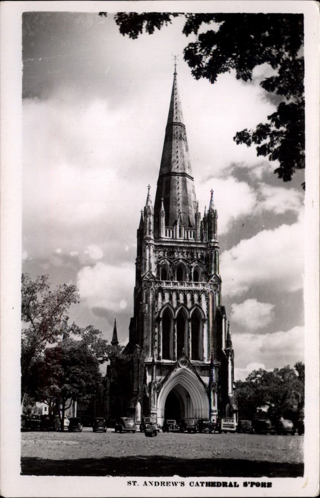 RPPC St Andrews Cathedral Ely England vintage postcard a925