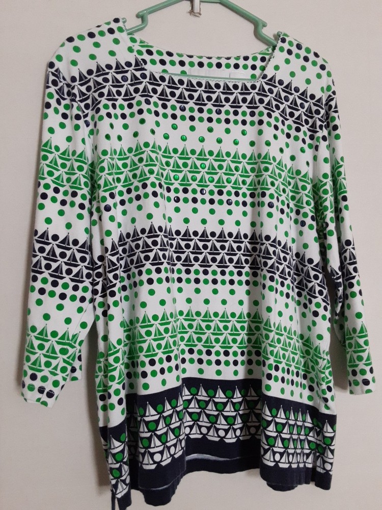 Alfred Dunner Womens Top Size Large