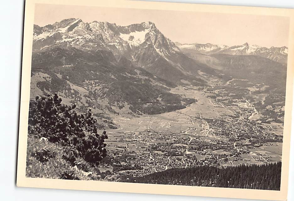 Postcard Zugspitze Garmisch-Partenkirchen in Bavaria Germany