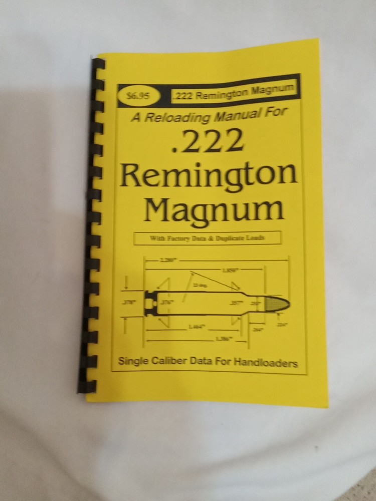 A Reloading Manual Fir .222 Magnum