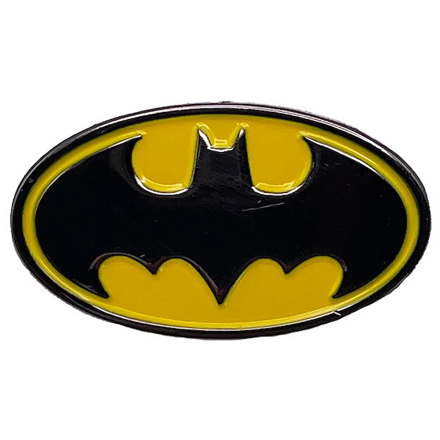 Embossed Enamel Lapel Pin Badge - DC Comics Batman Logo Icon Symbol Sign NEW