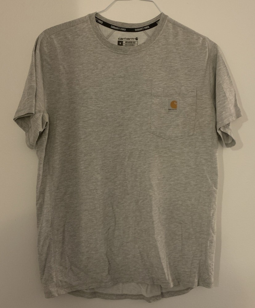 Carhartt Men’s Short Sleeve Gray Force T-Shirt Size Medium