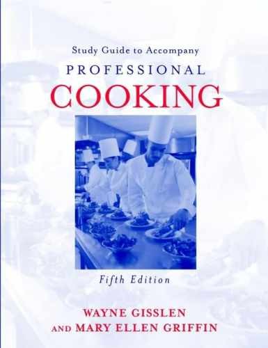Professional Cooking, Study Guide - Paperback, by Gisslen Wayne - Very Good