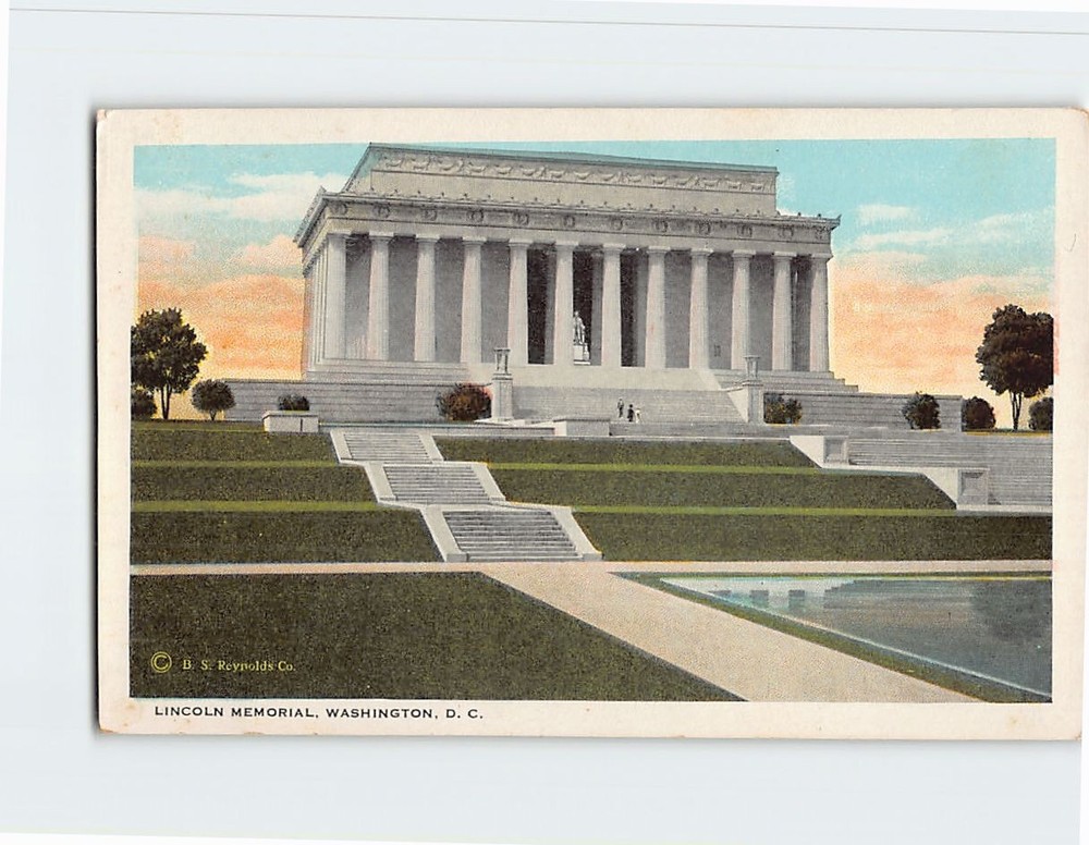 Postcard Lincoln Memorial Washington DC USA