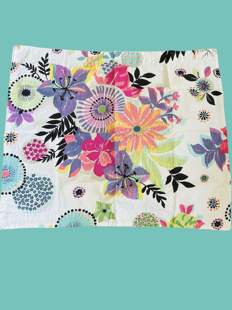 Pottery Barn PB Teen Flower Power Bright Floral Cotton Pillow Sham 24