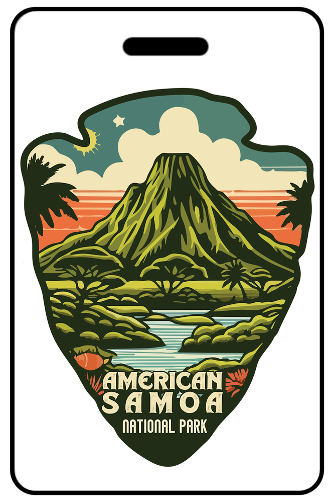 American Samoa National Park Arrowhead Luggage/Bag Tag - FREE Personalization