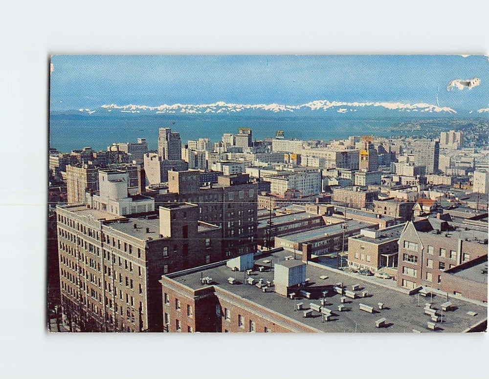 Postcard Aerial View Seattle Washington USA