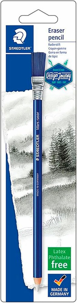 Staedtler Blue Eraser Pencil with Brush 1-Pack