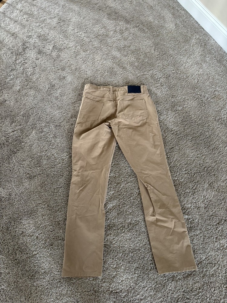 Vineyard Vines On The Go OTG Pants Men 30x32 Beige 5-Pocket Performance Stretch