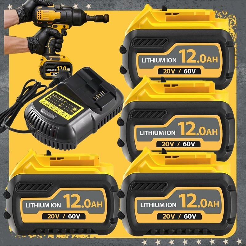 60V/20V MAX 12.0Ah DEWALT FLEXVOLT Battery DCB609 DCB606 DCB612 Replacement