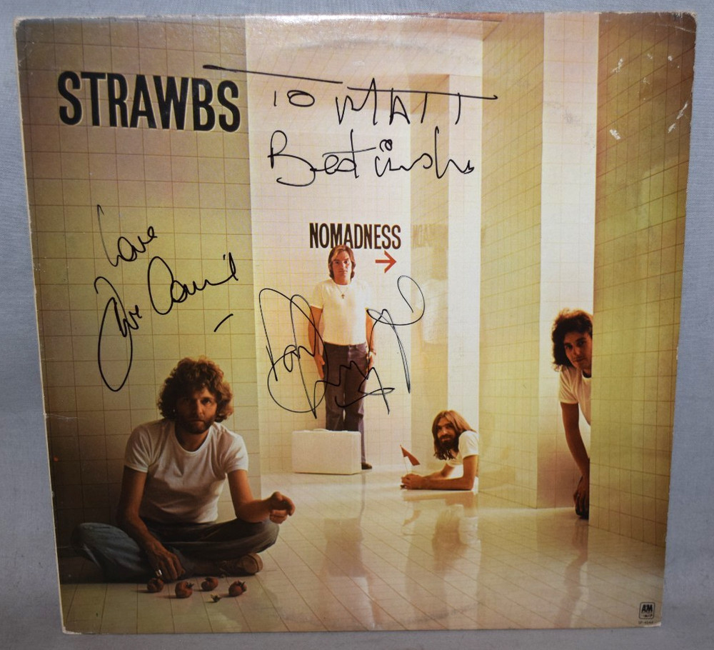 1975 -STRAWBS- Signed/Autograph/Auto Vinyl LP Record Album - Nomadness